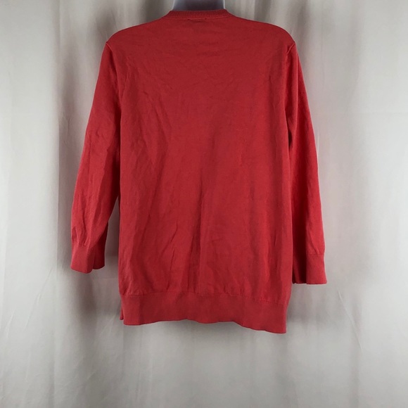 Talbots Cotton button front cardigan sweater XL - Picture 6 of 10